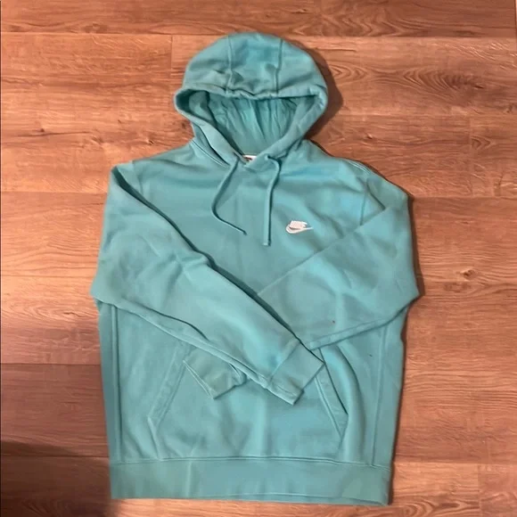Nike Shirts Nike Mens Teal Hoodie Poshmark
